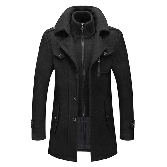 Tommy - Men’s Long Wool Blend Coat